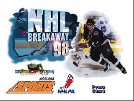 NHL Breakaway 98 Title Screen
